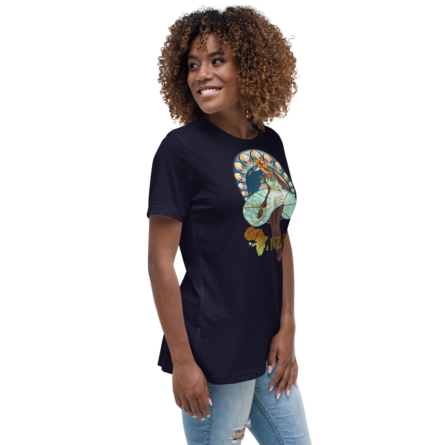 Women's Afrikkan Pantheon (African Gods) Nzame graphic t-shirt