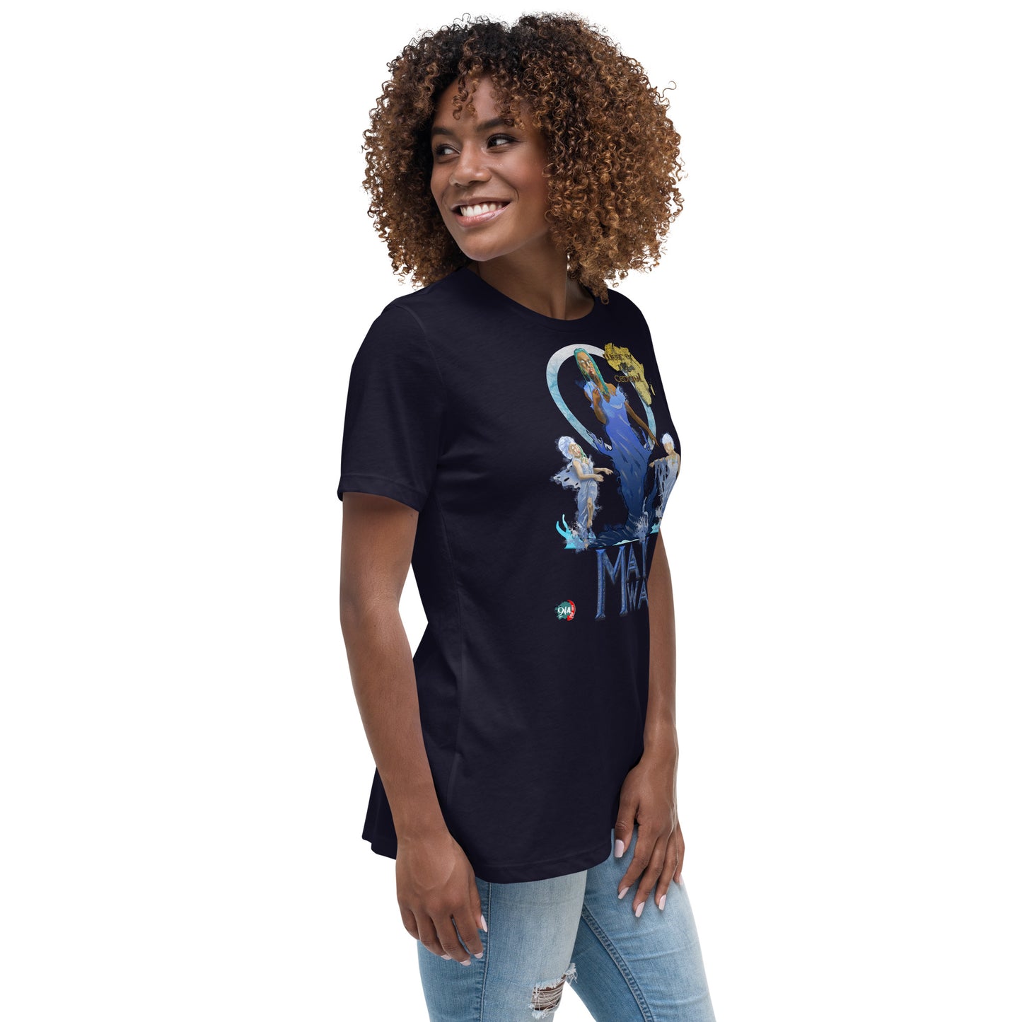 Women's Afrikkan Pantheon (African Gods) Mami Wata graphic t-shirt