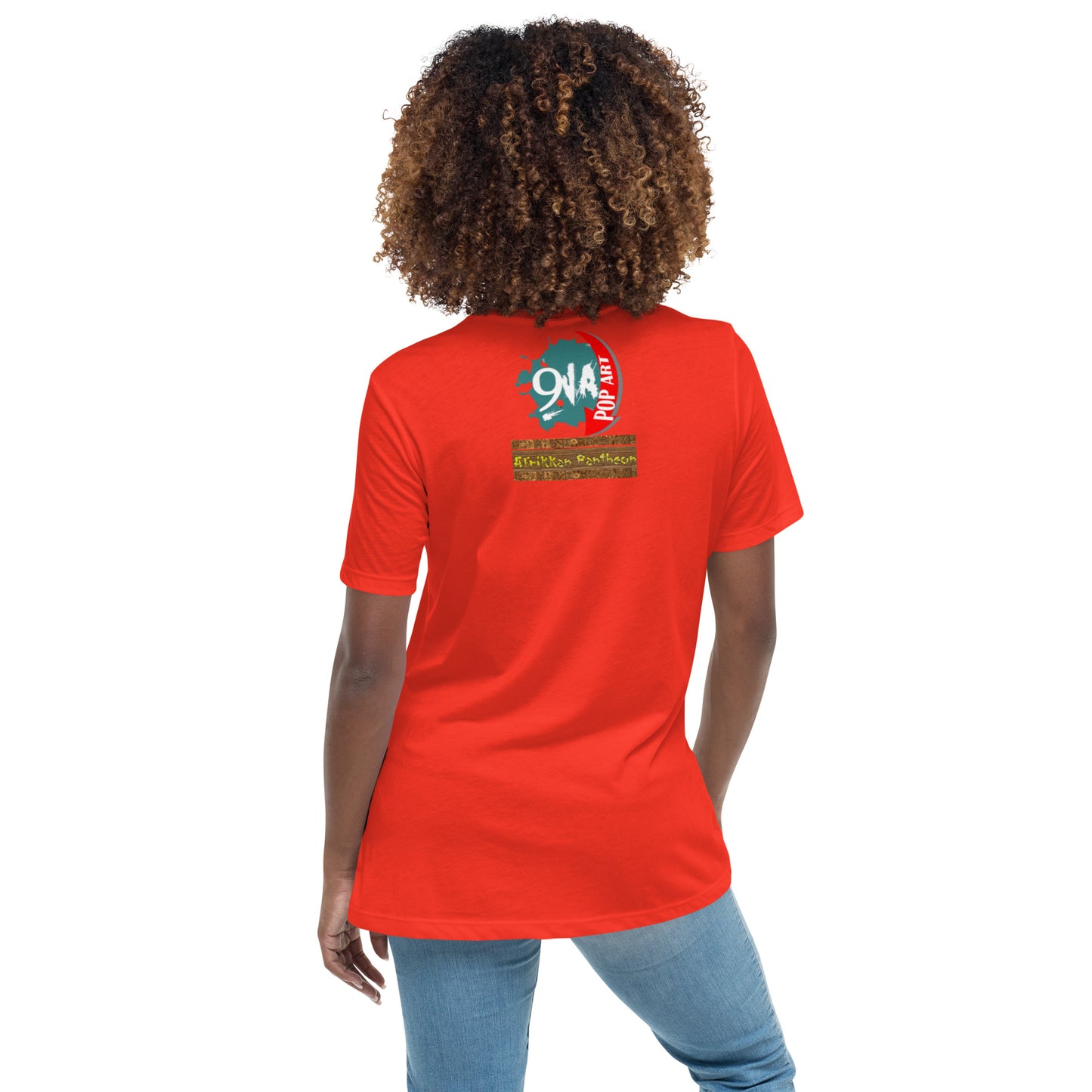 Women's Afrikkan Pantheon Kangalogba - 9ja Pop Art Custom T-Shirt/Wearable Art Store