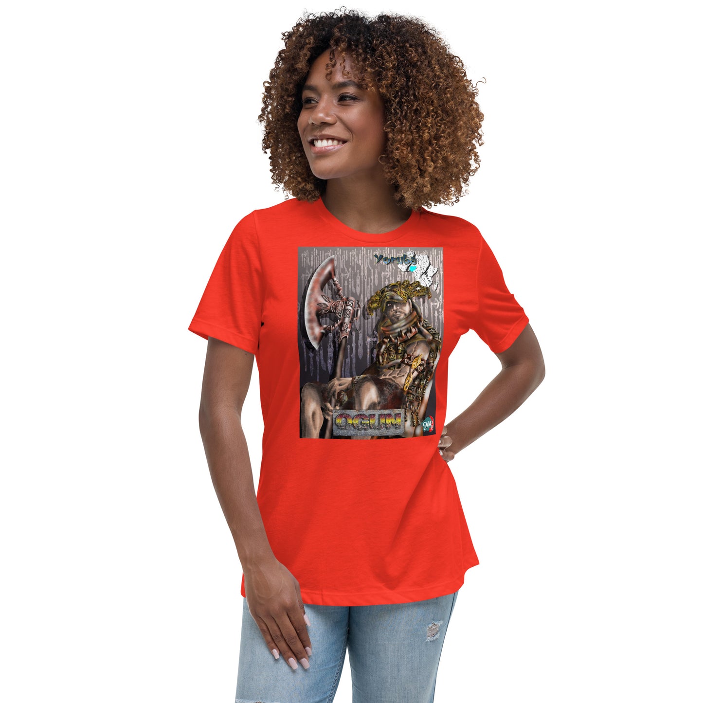 Women's Afrikkan Pantheon Ogún t-shirt - 9ja Pop Art Custom T-Shirt/Wearable Art Store