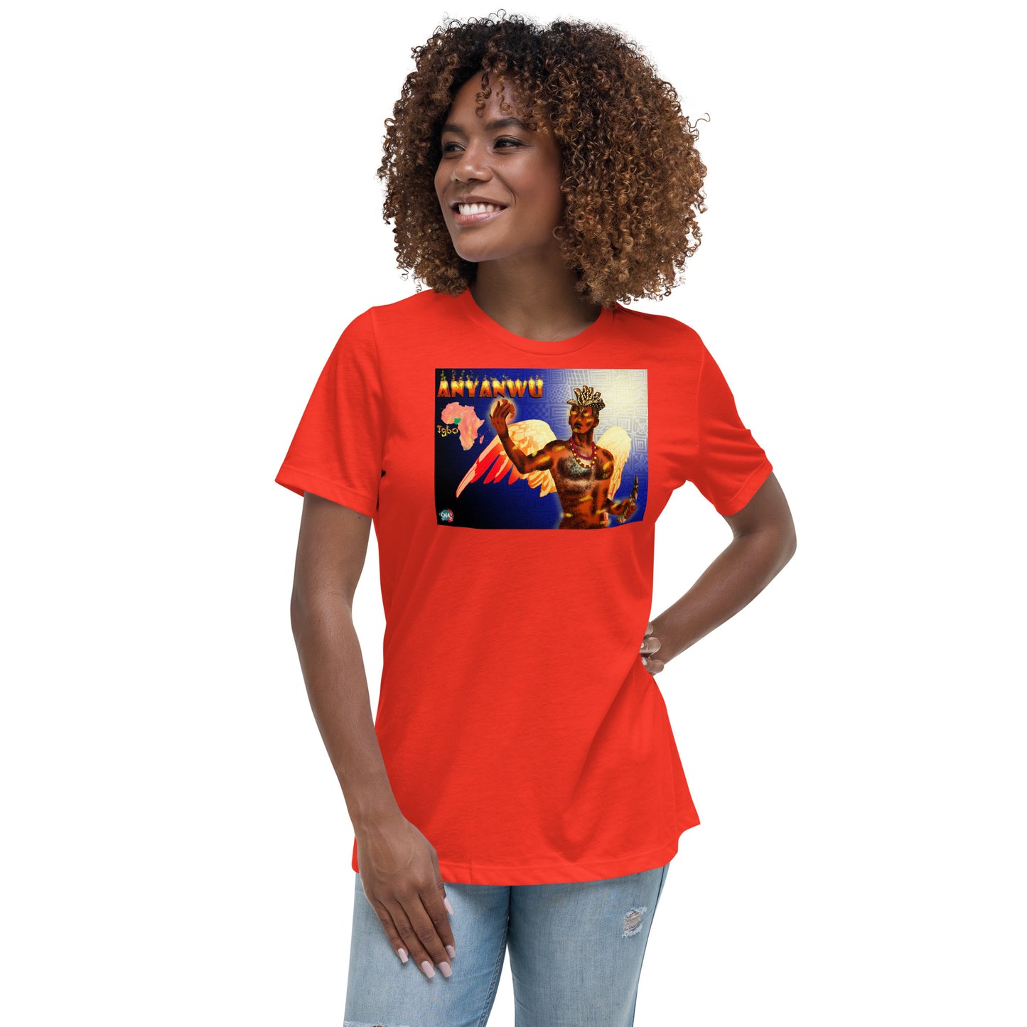 Women's Afrikkan Pantheon Anyanwu t-shirt - 9ja Pop Art Custom T-Shirt/Wearable Art Store