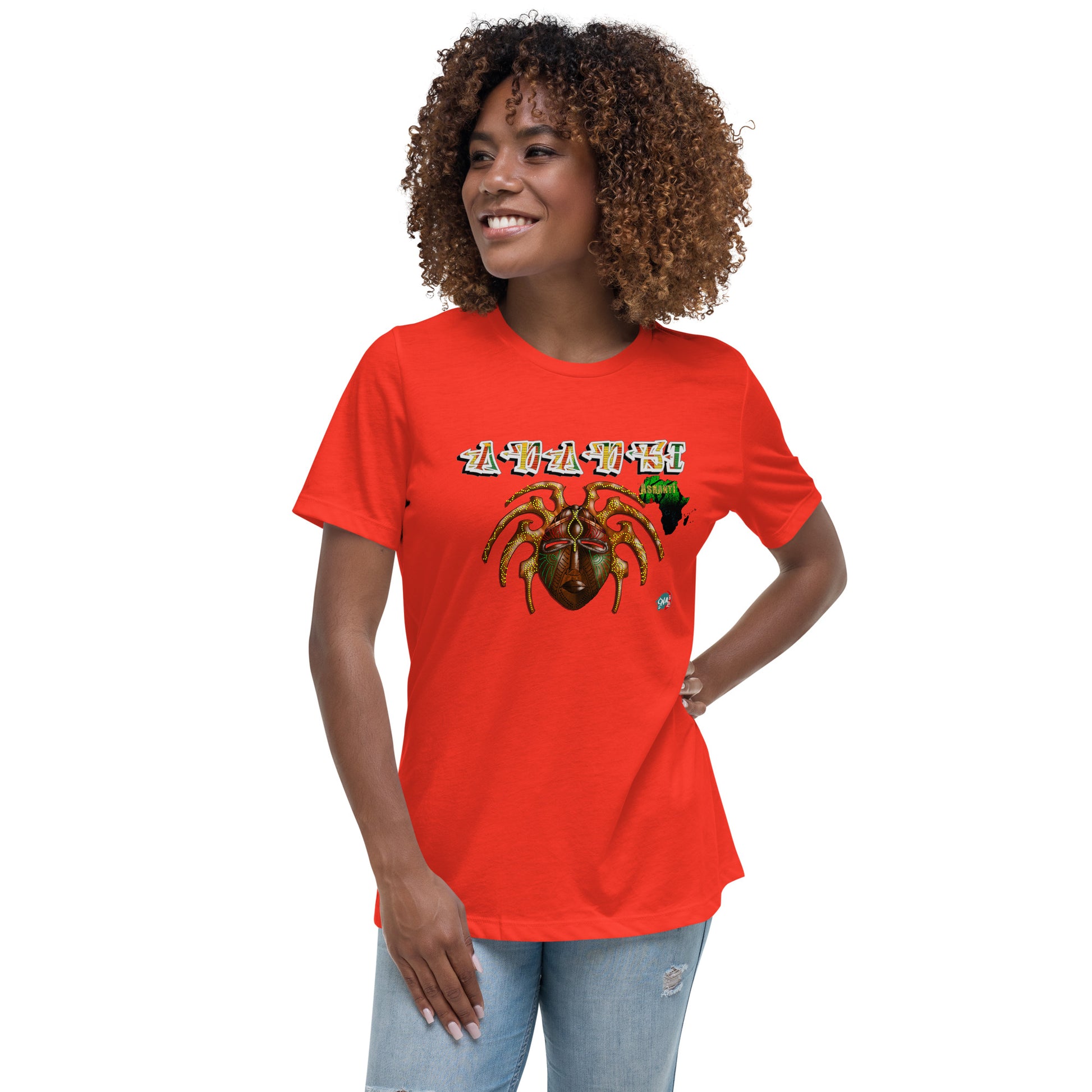 Women's Afrikkan Pantheon Anansi t-shirt - 9ja Pop Art Custom T-Shirt/Wearable Art Store