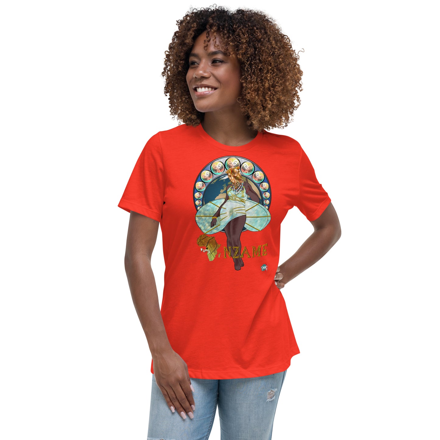 Women's Afrikkan Pantheon (African Gods) Nzame graphic t-shirt