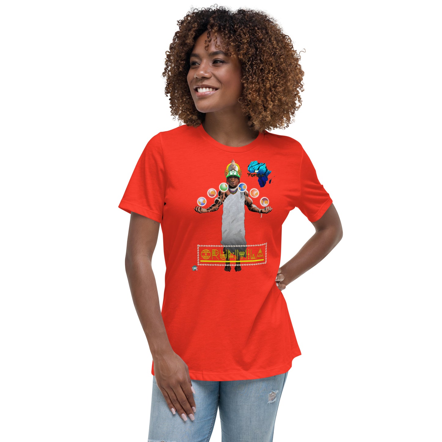 Women's Afrikkan Pantheon (African Gods) Orunmila graphic t-shirt