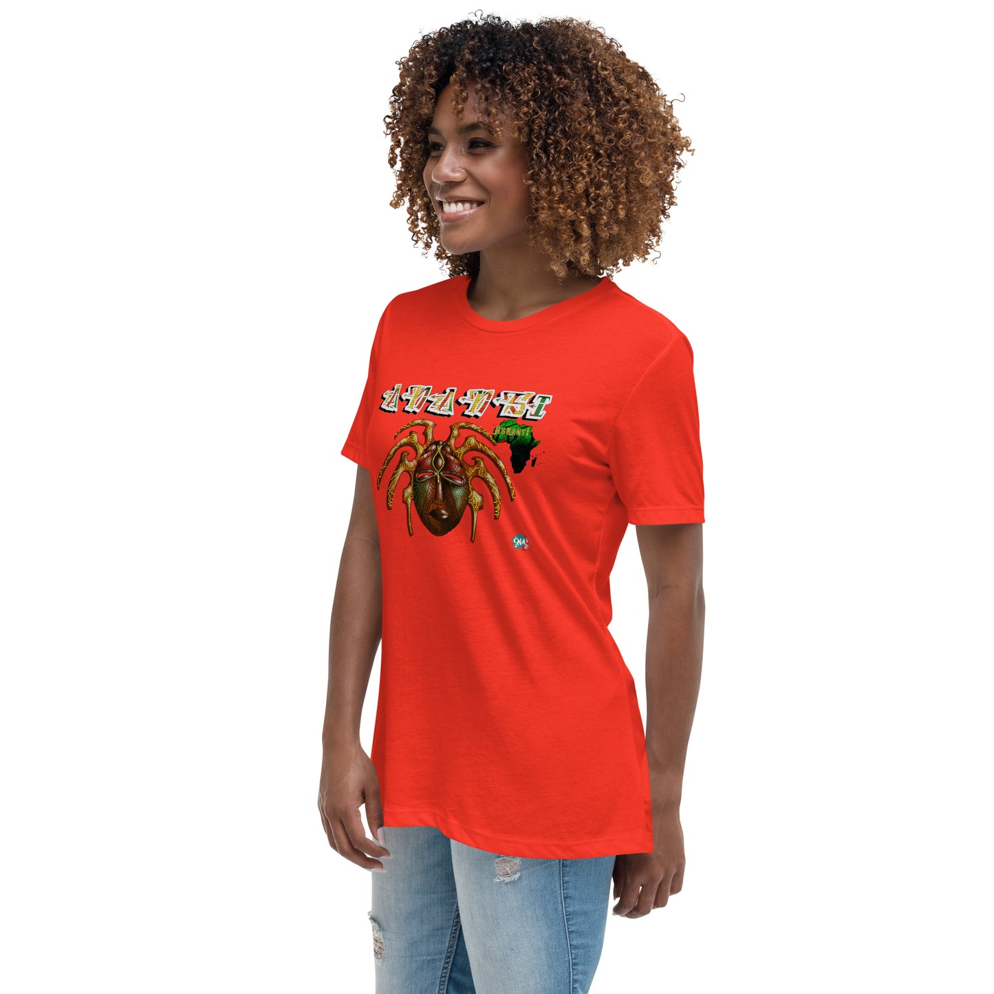 Women's Afrikkan Pantheon Anansi t-shirt - 9ja Pop Art Custom T-Shirt/Wearable Art Store