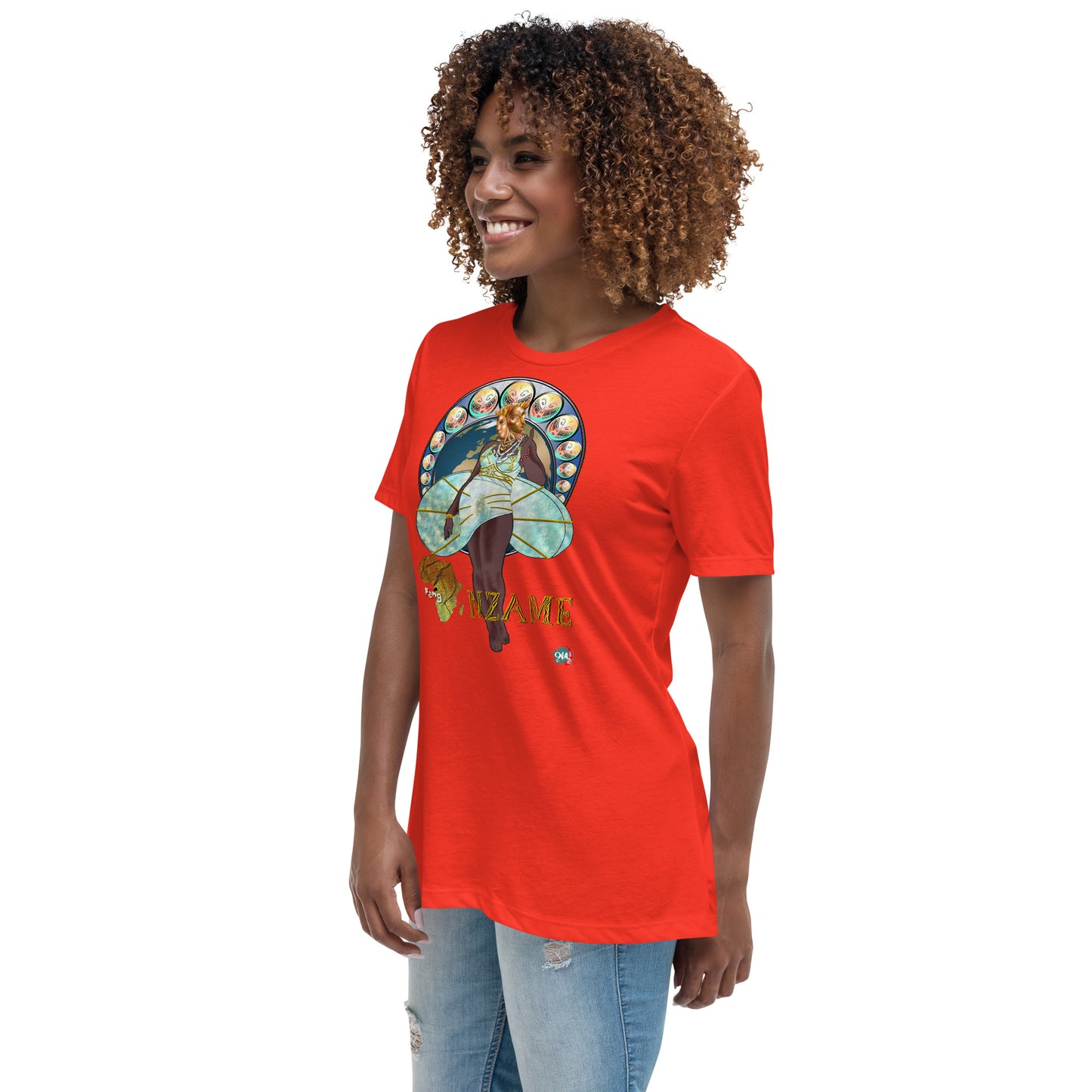 Women's Afrikkan Pantheon (African Gods) Nzame graphic t-shirt