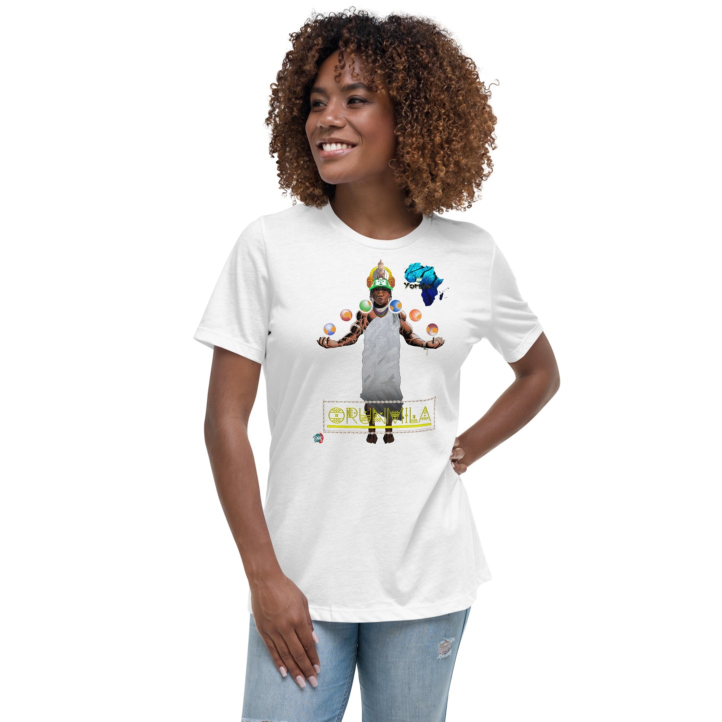 Women's Afrikkan Pantheon (African Gods) Orunmila graphic t-shirt