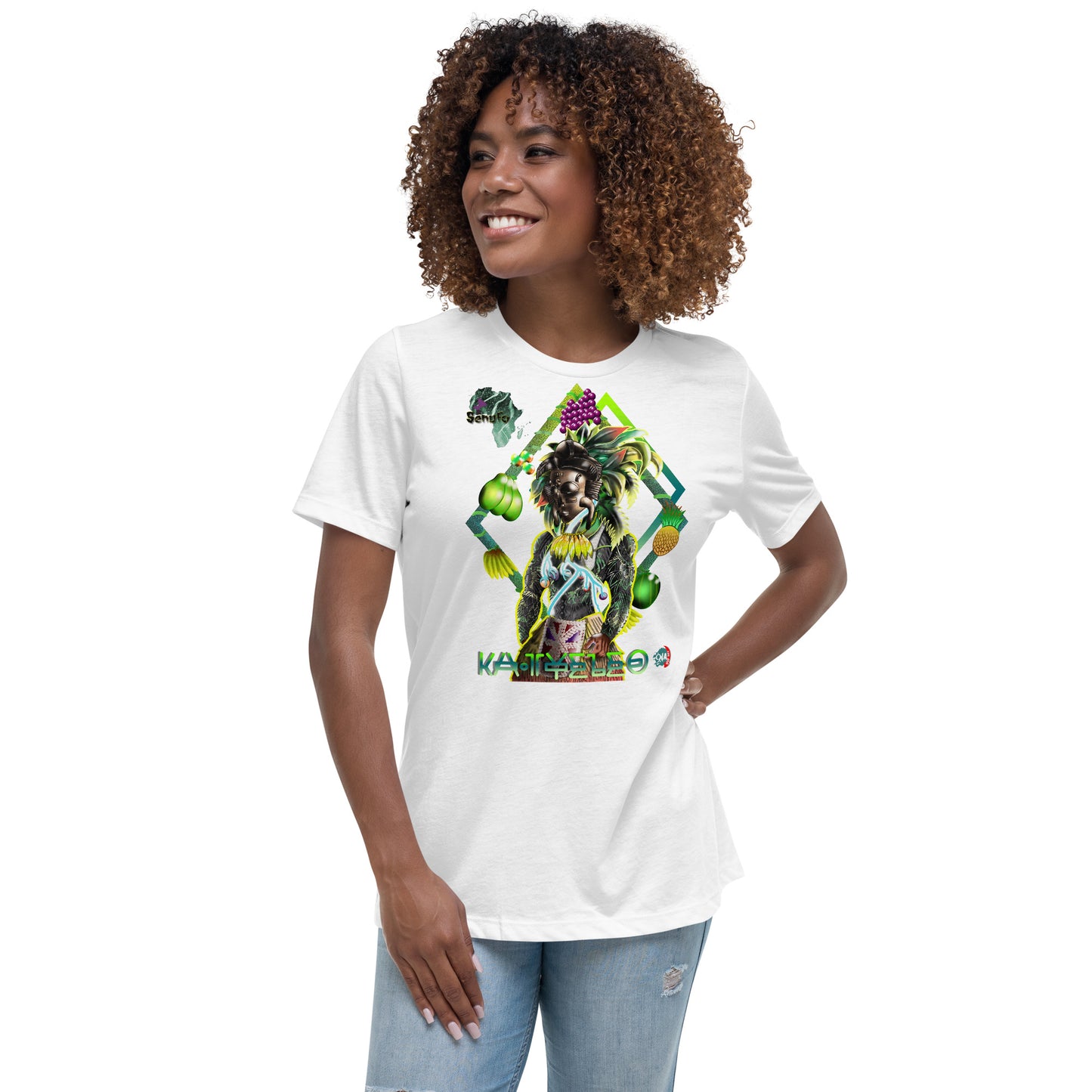 Women's Afrikkan Pantheon (African Gods) Ka Tyeleo graphic t-shirt